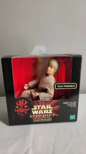 Star Wars Episode 1 Anakin Skywalker 12" Scale Action Figure Hasbro 1998 NIB