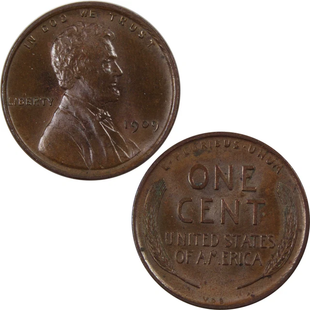 1909 VDB Lincoln Wheat Cent BU Choice Uncirculated Penny SKU:I7269