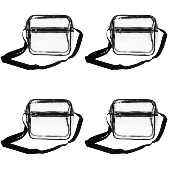 4 Pieces Reise-Umhängetaschen Für Damen Transparente Durchsichtige Tragbar