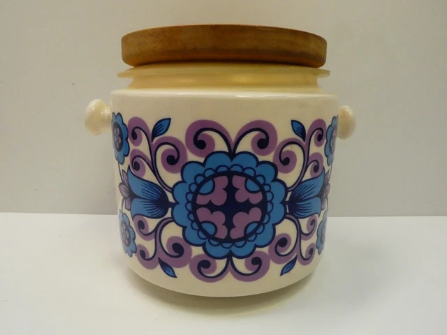 VINTAGE SADLER POTTERY Biscuit Barrel Canister Cookie Jar Mid