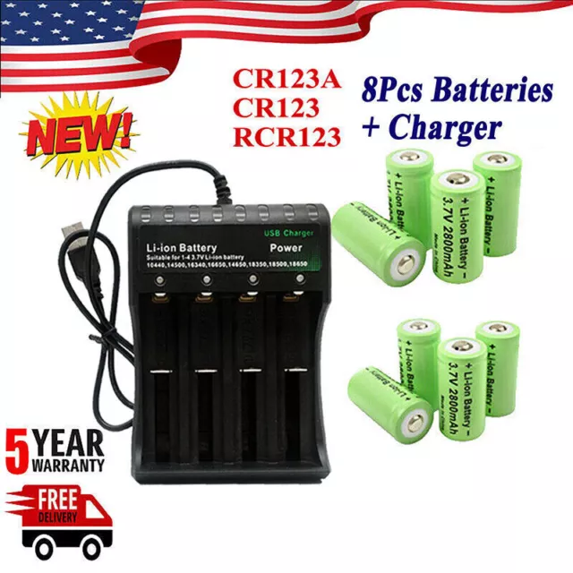 2800mAh Batter.y 3.7v Li-ion Rechargeable For Flashlight USA lot