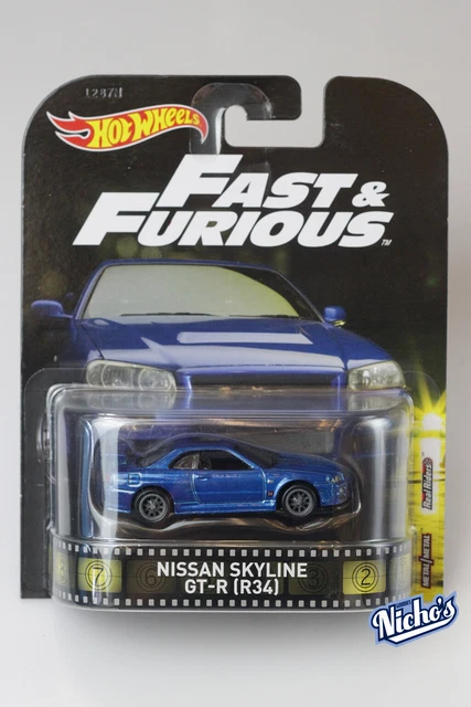 HOTWHEELS RETRO ENTERTAINMENT Fast Furious Nissan Skyline Gt-R