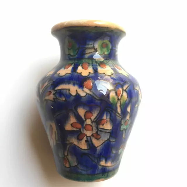 19-20c Armenian Ceramic Vase Ohannessian Jerusalem Pottery Palestine Iznik Art
