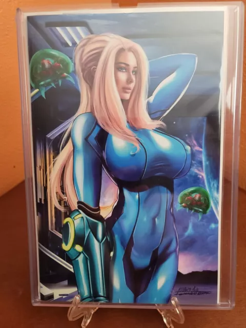 M House Samus Aran Metroid Fernando Rocha Virgin/Nice Variant. Limited to 50