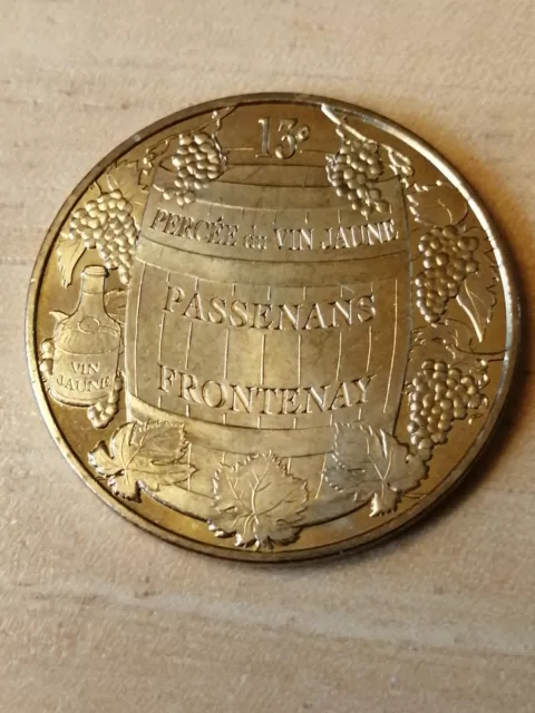 medaille souvenir MDP monnaie de Paris Passenans 13e percée vin jaune 2009