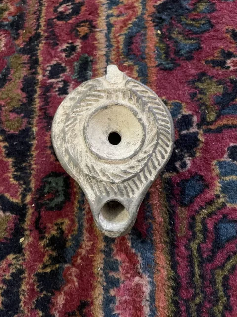 Antique Terracotta Roman Oil Lamp