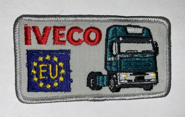 IVECO Truck EU 5,5 x 10 cm Aufnäher Patch NEU (E37v)