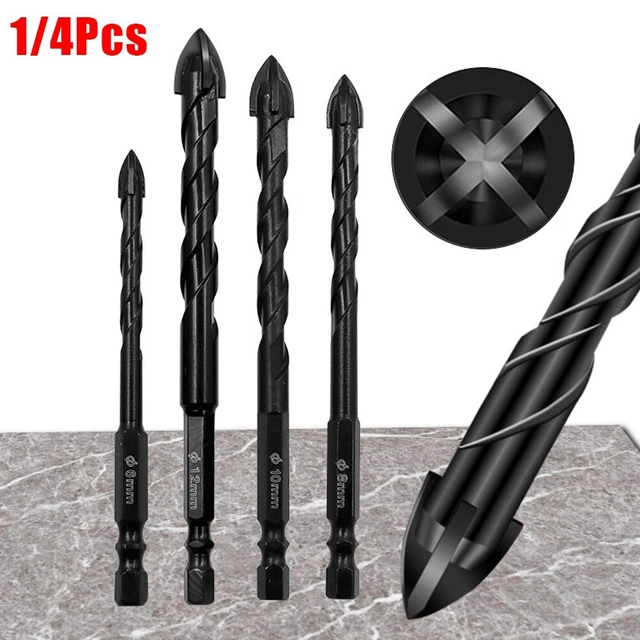 Triangle Drill Multi-function 6mm 8mm All-ceramic Tiles Bench Drill Black