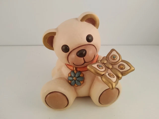 Orsetto Thun Club Thun Orsi Ceramica Orsetto Thun Con Farfalla