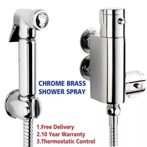 Thermostatic Mixer Bidets Toilet Valve Hand Held Douche Kit Muslim Spray Shower