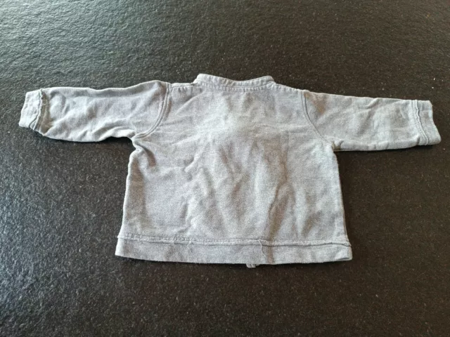 Veste / Manteau pour Bébé - Taille 9 Mois - 3 Pommes - Gris Chaud 2