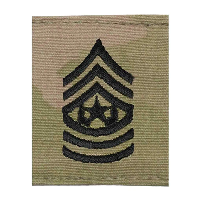 Écusson Brodé Sergent US Army - Patch à Coudre Ou Repasser