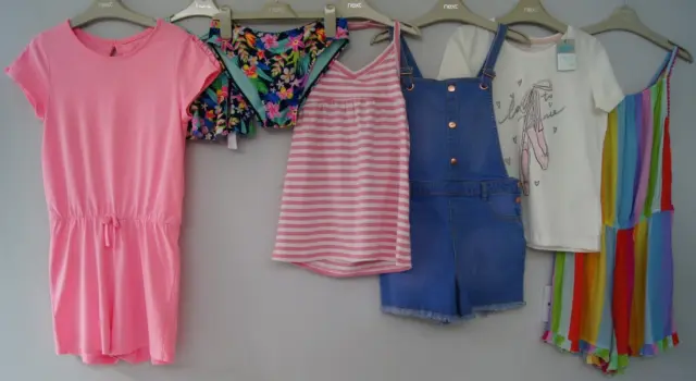 Girls Tops, Shorts, Playsuits Next Etc Bundle Age 10-11 Years *Summer*
