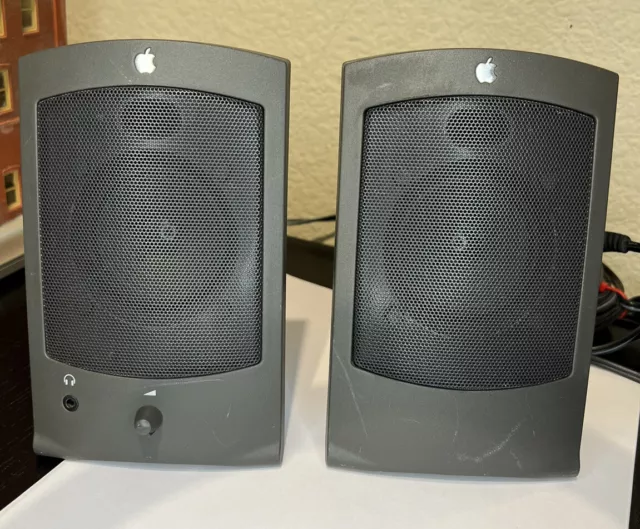 VINTAGE - Apple Mac Appledesign Powered Speakers II (M2497) - Tested Working✅