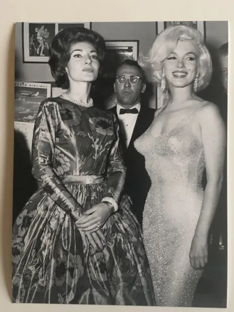 Marilyn Monroe John F. Kennedy Birthday JFK Party 1962  Maria Callas Photo 6x8in