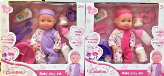 20" Lifelike Large Soft Bodied Bibi Baby Doll Girls Boys Toy With Dummy & Sounds