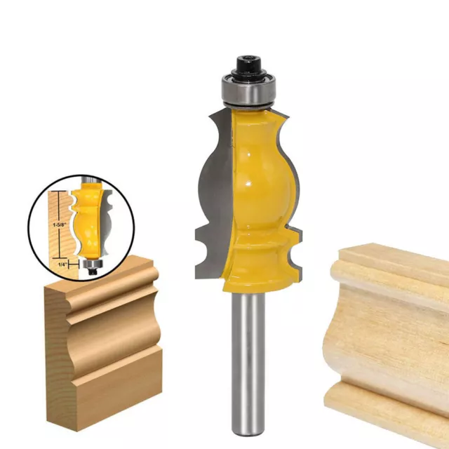 8mm Shank Architectural Cemented Carbide Molding Router Bit Trimming Wood