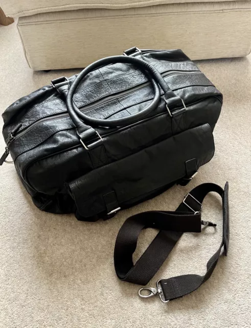 Marks and spencer sales mens leather holdall