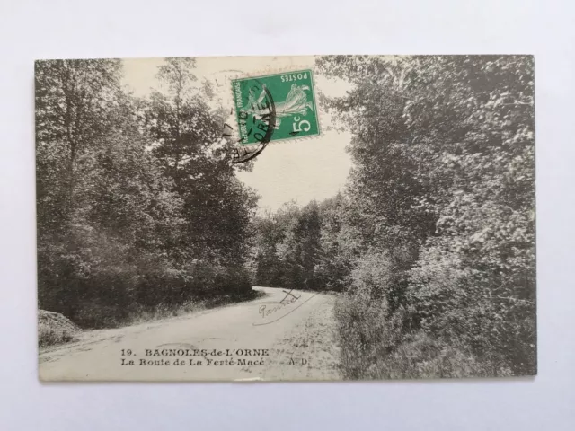 cpa 61 - CAROLE de l'ORNE in 1910 Route de la Ferté Macé