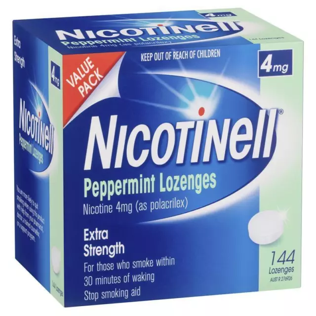 Nicotinell Lozenges Mint 4mg 144 Exclusive Size