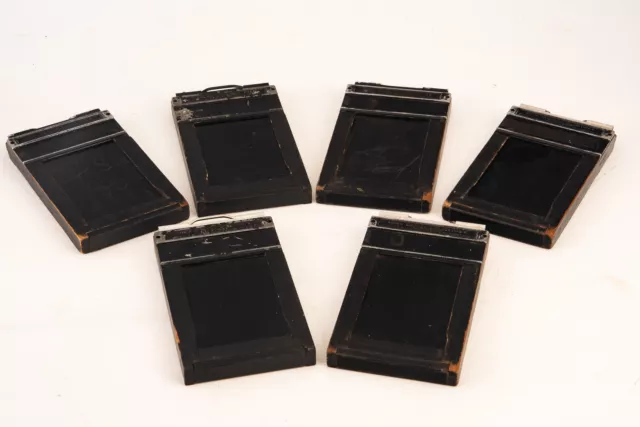 6 Graflex Type 5 2 1/4 x 3 1/4 Large Format Graphic Cut Film Holders Vintage V29