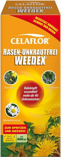 Celaflor Rasen Unkrautfrei Weedex 400 ml gegen Unkraut im Rasen Unkrautmittel