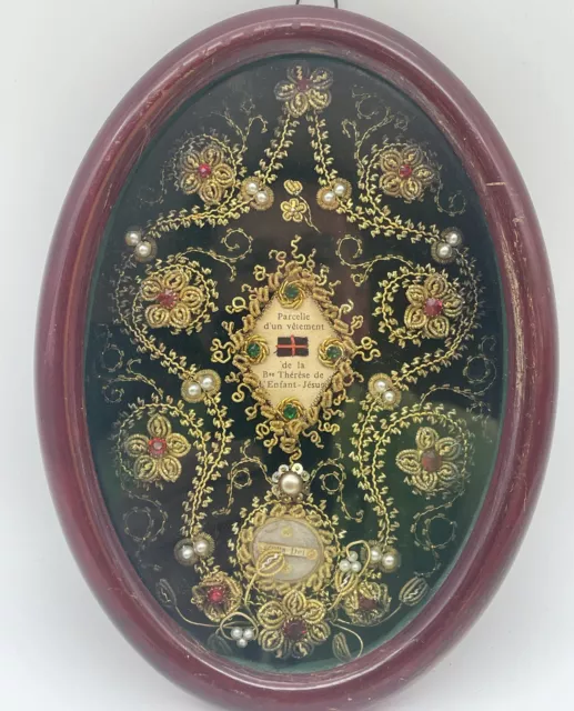 Reliquien,  Relics, Klosterarbeit,  Ende 19. Jhdt., Frankreich