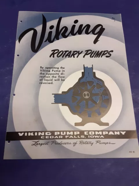 VIKING Pump Co. 1949 Catalog IDEX Corporation, Asbestos History