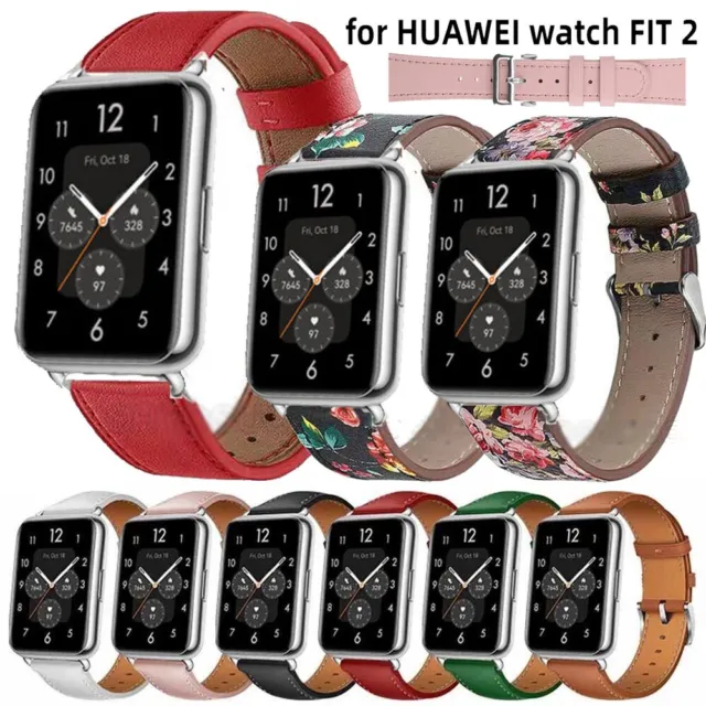 Klassisch Echtes Leder Armband Für Huawei Watch Fit 2 Smart Watch Ersatz Band