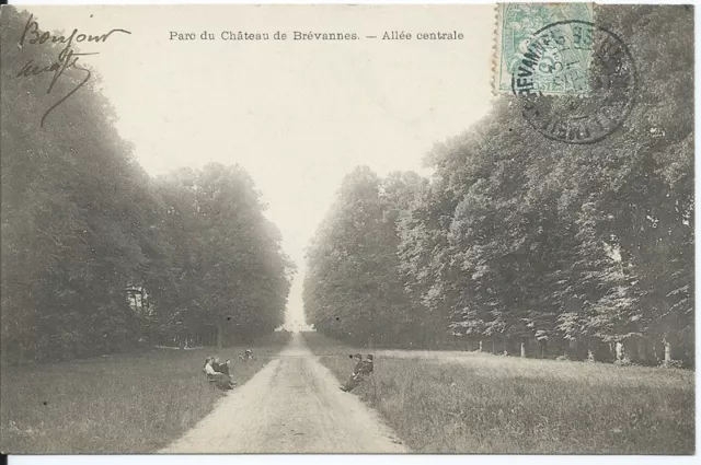 CPA 91 - PARC du Château de Brévannes - Allée Centrale