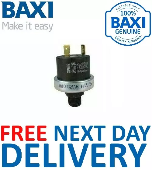 Baxi Platine /Duotec/Megaflo 24/28/33 He XP602 Interrupteur Pression 5114748