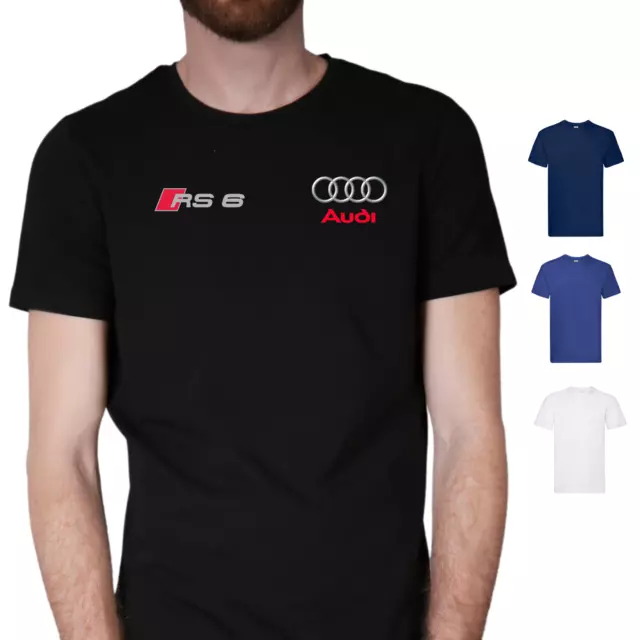 Maglietta T-shirt Audi RS6 S line Abbigliamento Automotive T shirt Automobili