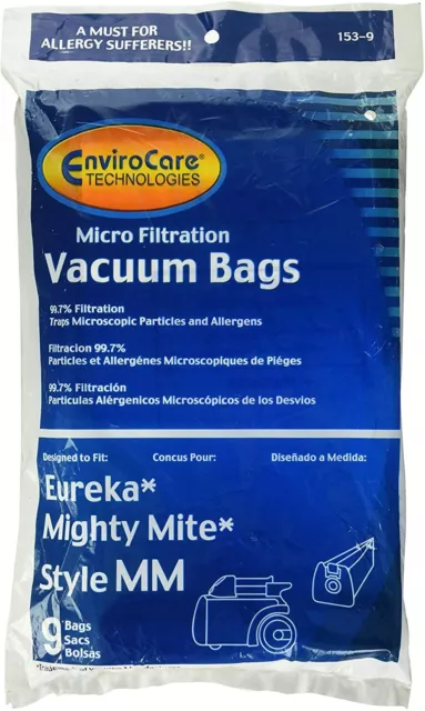 Eureka MM Vacuum Bags Fits Mighty Mite Vacuums Replaces Part # 60295 60297