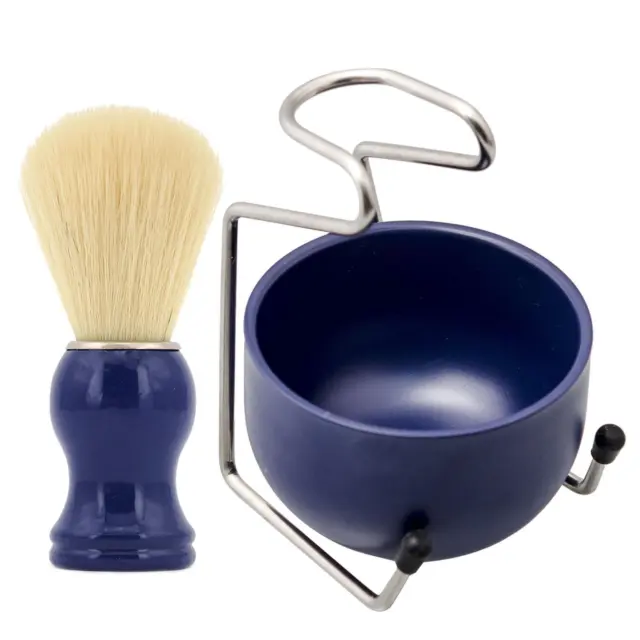 3Pcs Shaving Beard Brush Bowl Kit Barber Shaving Brush Fathers Day Gifts