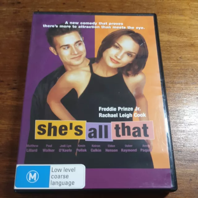 SHE S ALL THAT DVD R4 FREE POST Freddie Prinze Jr. Rachel Leigh