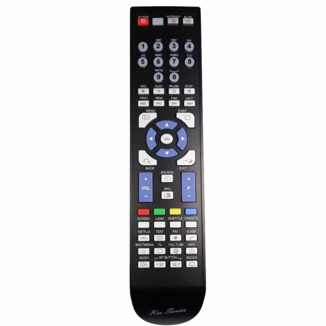 Neuf RM-Series TV Télécommande pour Linsar 28LED2000ST