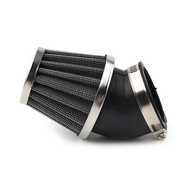 50mm Motorcycle Air Filter Cleaner For Scooter ATV Pit Dirt Bike Honda MBK Black