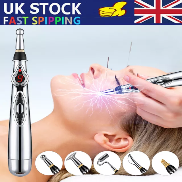 Acupuncture Therapy Electronic Pen Meridian Energy Heal Massager Pain Relief UK