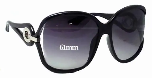 SFx Replacement Sunglass Lenses fits Christian Dior Volute 2 - 61mm Wide