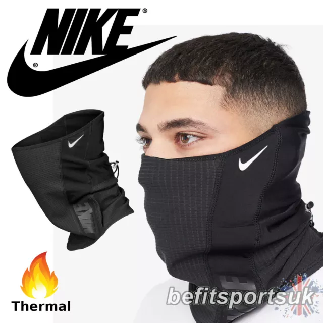 Nike Snood Neck Warmer Thermal Gaitor Scarf Winter Face Tube Football Black