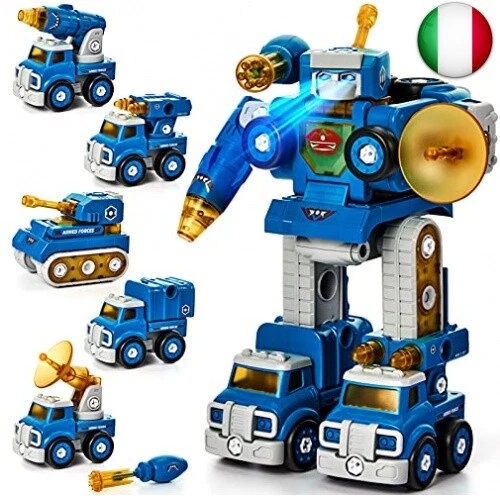 HAHALAND 5 IN 1 Camion Giocattoli da Costruzione per bambini 4