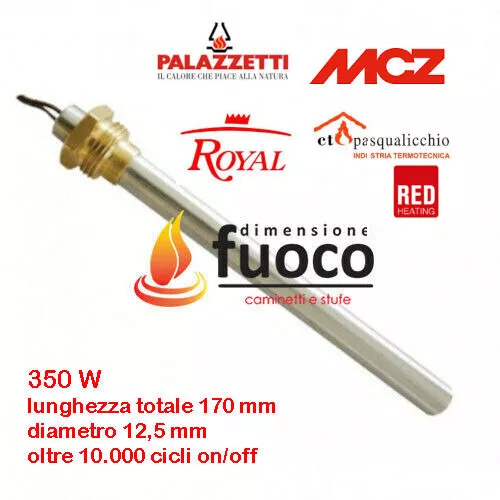 Candeletta  Resistenza Accensione Stufa Pellet - Palazzetti - Mcz - Red -1010