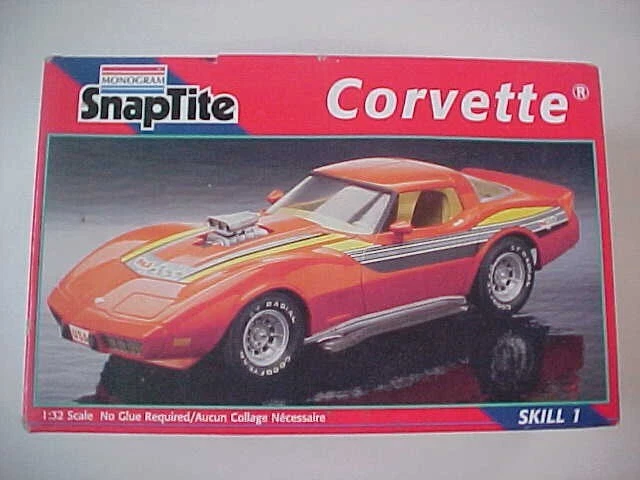 Monogram 1016 Corvette SnapTite 1/32 Scale Model (PARTS)  B