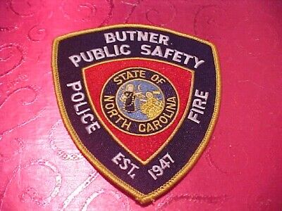 Butner North Carolina Police Patch Shoulder Size Unused