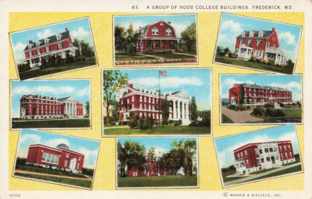 Hood College Buildings, Frederick, Maryland Vintage PC