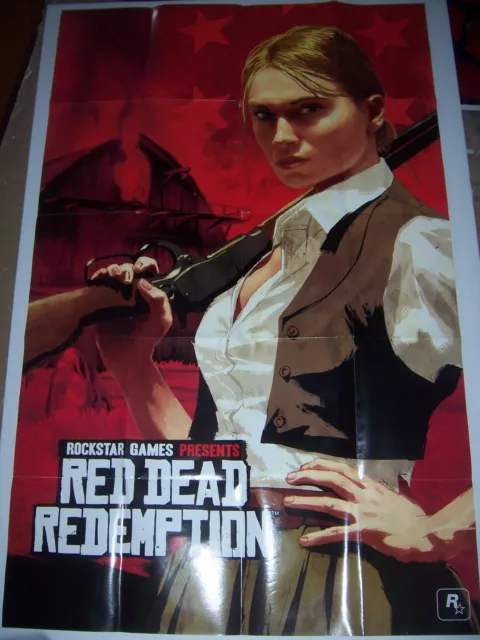 Red Dead Redemption 2 New Hanover Double-sided Map Poster - 18 x 17