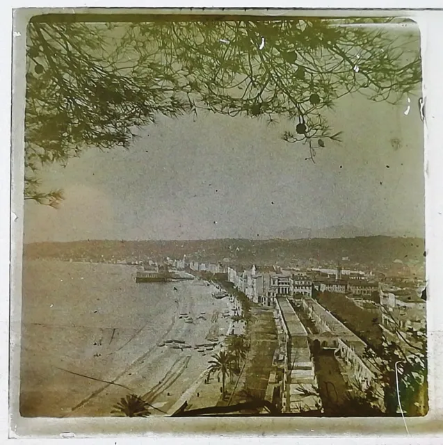 UA235 positive stereo glass plate BE circa 1920 nice seaside