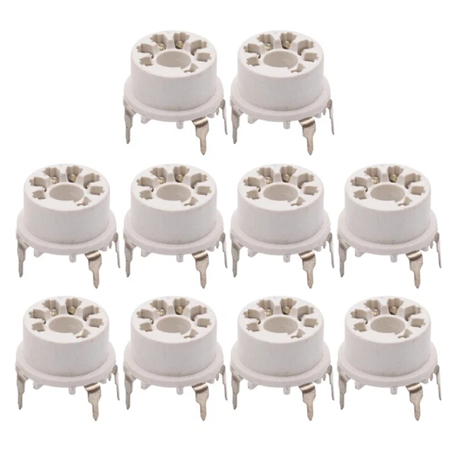 7Pin Plastic Vacuum Tube Socket  Base for B&W 6J1 6Z4 6X4 12AE6 6AT6 6BK69236