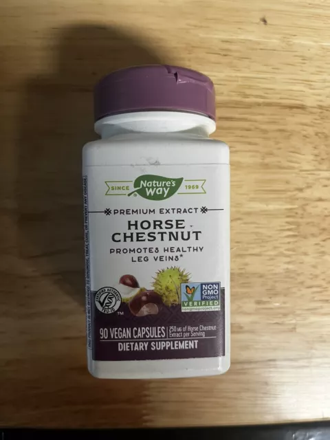 Nature's Way Horse Chestnut Standardized - 90 Caps 250 mg with free shipping.