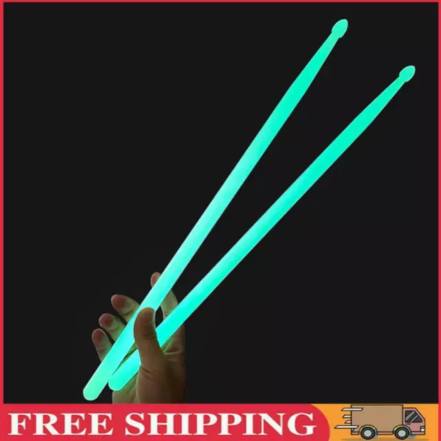 2 Pcs 4 Color Nylon Light Up Drum Sticks for Adults Kids Professional (White)